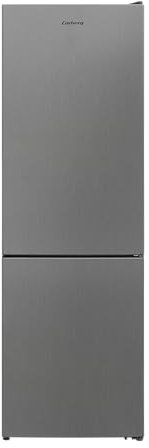 Corbero - Frigorífico Combi | CC594V24NFX | 295L | 60x186x59,5 | No Frost, Luz LED, Balcones Ajustables, Estantes de Cristal, Hueveras, Cubiteras | 39 Db | Inox