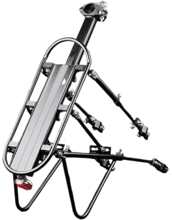 Cykelhållare Bak Bike Rack Aluminium Alloy 100 kg Bagageväska Bakre Carrier Trunk For Cyklar MTB Road Bike Bakre Cykelställ Cykelställ Hållare Cykelhållare Cykelhållare Cykelhållare (Half Quick Mount)