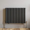 iBathUK Strata Horizontal Column Radiator, Double Panel Radiators, 600x780mm Slim Radiator, Wall Mounted for Bathroom,Kitchen,Living Room - White