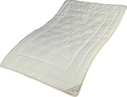 Garanta Zirbe Bettdecke 200 x 220 cm - Warmes Duo-Steppbett - Füllung KBA Merino Schafschurwolle und Zirbenholz Spänen - Übergröße