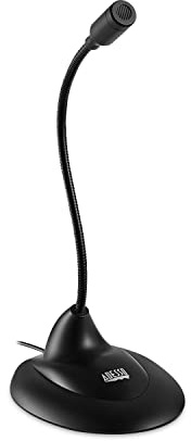 Adesso Xtream M1 Desktop Omnidirectional Gooseneck Microphone, Black
