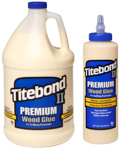 Titebond Premium II Holzleim wetterfest 3,8 L + Titebond Premium Wood Glue II 473 ml
