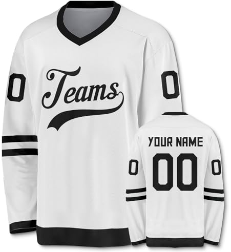 Generic Personalisierte Hockey Trikots Druck- und Färbestickerei Personalisierte Namen Nummer für Herren Damen Junge Sport Geschenke