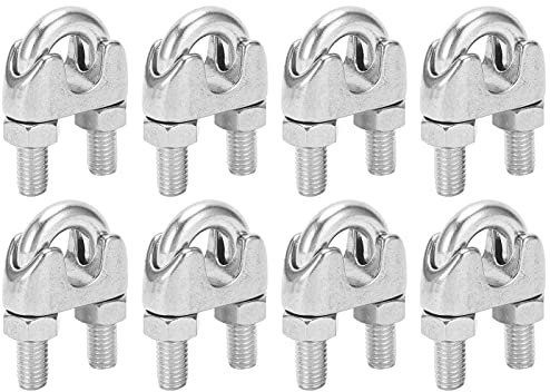 Remo De Barco Abrazadera De Clip De Acero Inoxidable Cable De Cuerda De Alambre Abrazadera De Clip De Cable De Cuerda De Alambre Para Fijar Muebles De Jardín Para Toldos Sujeción