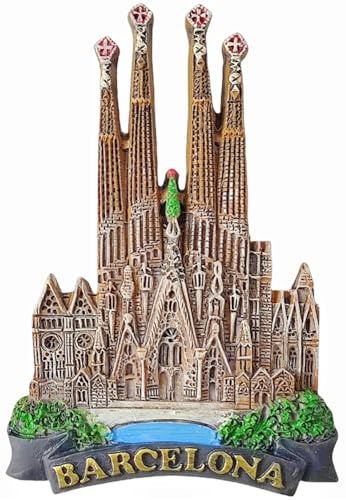 Barcelona Spain Refrigerator Magnet Tourism Tourist 3D Souvenir Fridge Decoration Magnetic Sticker Craft
