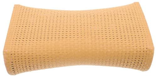 CONGARTENO Cuscino Per Sauna in Finto Rattan Poggiatesta Ergonomico Cuscino Da Bagno Traspirante Per Anziani Leggero e Compatto Per Spa e Palestra
