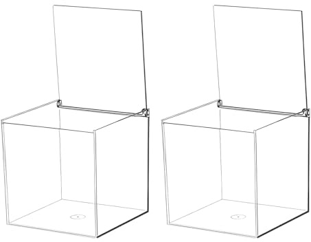 Neikafan Porta Capsule Caffe Trasparente 2 Pezzi Contenitore Porta Capsuledispenser in Acrilico Scatola Portacapsule Caffè Cestino Raccolta con Coperchio per Capsule Caffè Organizzatore