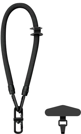 MORSUNBELA Mobiltelefonkedja Universell Kort Mobiltelefonband Phone Strap Mobilkedja Telefonkedja Telefonrem Phone Wrist Strap Svart