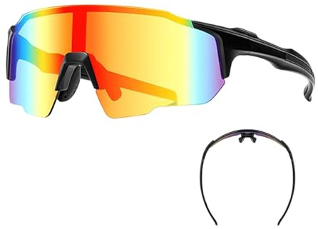 UV-adaptiva solglasögon – fotokroma, ljuskänsliga glas, kompletta UV400-skyddsglasögon, hållbar sportramkonstruktion, bländfri synförbättring | mountainbike utomhusglasögon