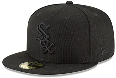 New Era Chicago White Sox MLB Black On Black 59fifty Cap 7 3/4-62cm (XXL)