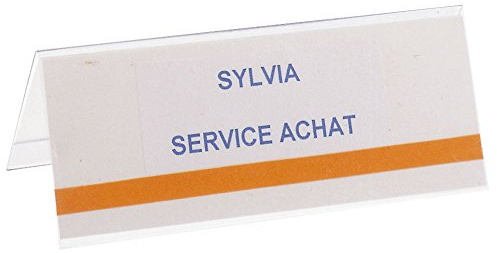 JPC Bte 50 badges/chevalet porte nom 120 x 45mm