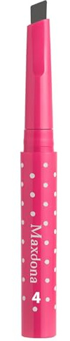 Maxdona Waterproof Retractable Long Lasting Eyebrow Eye Brow Pink Case Chalk Pen Pencil CHARCOAL GREY Number 4