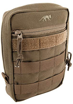 Tasmanian Tiger TT Tac Pouch 5 Rucksack Zusatz-Tasche für Zubehör EDC, Molle-kompatibel, incl. Regenhülle, 20 x 15 x 5 cm (Coyote Brown)