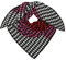 Zwillingsherz Dreieckstuch Stola Schal mit Kaschmir und Wolle für Damen Mädchen Jungen Kinder - Hochwertiges Cashmere Halstuch im Hahnentritt Muster Motiv - Damenschal für Sommer Herbst Winter - pink