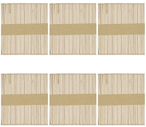 OWLKELA 300Pcs Lolly Sticks, 4.5 inch, Wooden | Lollipop Craft Sticks, Popsicle Sticks for Home, School and Classroom,for Crafts, Arts and Handwork