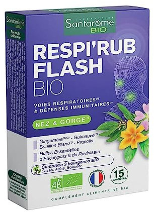 SANTAROME Respi'rub flash nez et gorge bio