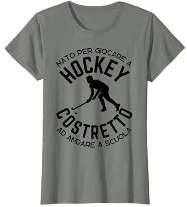 Giocatore di Hockey su Prato Hockeista Bambino Divertente Maglietta