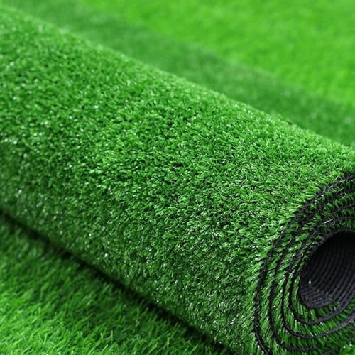 YOEVU - Césped Artificial 2x25 Metros 7mm Altura, Verde, Resistente a Rayos UV, Fácil Instalación, Sin Mantenimiento, Adecuado para Niños y Mascotas, Ideal para Interiores y Exteriores