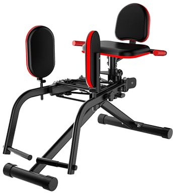 Hüftabduktoren Und Adduktoren Gerät,Verstellbarem Hip Abductor und Adductor Machine für Zuhause mit 6 Widerstandsstufen,Doppelfunktion Adduktoren und Abduktoren Gerät für Frauen Männer