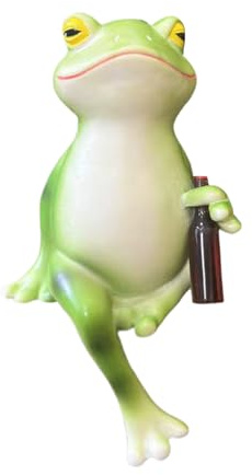 Bkljkf Frog Decoration, Desk Decoration, Cute Decorative Figures for Pond, Garden, Patio, Office and Outdoor Use