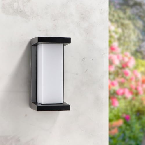 M Ledme – Aplique de Pared Led Metse 10W Para Exterior, Luz Cálida 3000K, Impermeable IP54, Lámpara Moderna para Jardín, Patio y Terraza