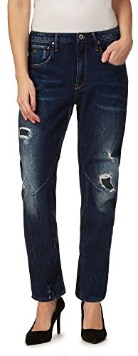 G-STAR RAW Damen Arc 3D Low Waist Boyfriend Jeans, Blau (dk Aged Restored 106 60892-8494-7351), 25W / 30L