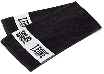 LEONE 1947, Bankhandtuch, Unisex-Erwachsene, Schwarz, Taglia Unica, AC915