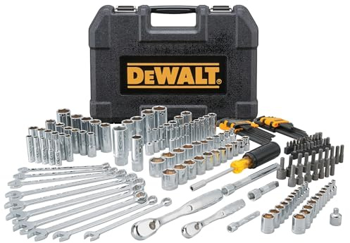 DEWALT Mechanics Tool Set, 1/4 and 3/8 Inch Drive, SAE, 172-Piece (DWMT81533)