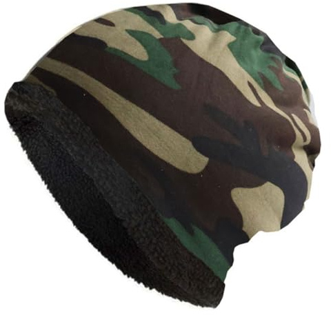 Bonnet FSO en polaire doublé avec isolation thermique Camouflage pour hommes Militaire Airsoft Hiver