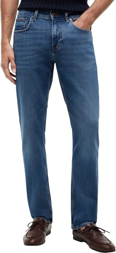 Tommy Hilfiger Herren Jeans Hose Core Straight Denton mit Stretch, Blau (Boston Indigo), 32W/32L