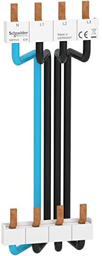 Schneider Electric - Resi9 - peigne vertical 3P+N - entraxe 150mm - câbles préformés - R9PXV4