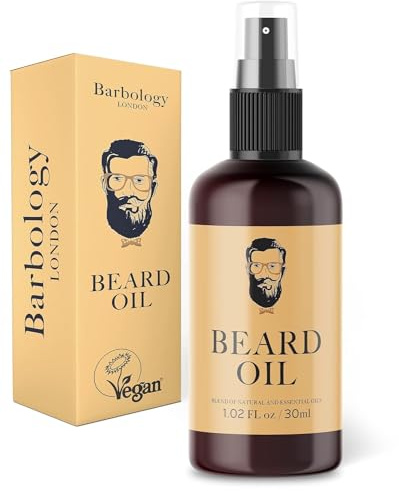 Barbology LONDON Beard and Face Oil Vegan Multi-Purpose Beard Oil for Eliminating Dandruff and Impurities in Hair, 30ml