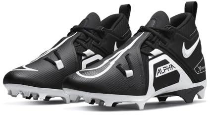 Nike Alpha Menace Pro 3 Fußballschuhe für Herren, Schwarz / Schwarz / Schwarz / Weiß, 44 EU