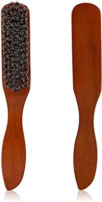 Hoxfly Brosse à Barbe, Brosse à Barbe pour Hommes Voyage, Facial Hair Brush, Shaving Comb Male, Barbe Moustache Brosse, Peigne à Barbe en Bois, Brosse A Barbe Poil De Sanglier Naturel, Beard Brush