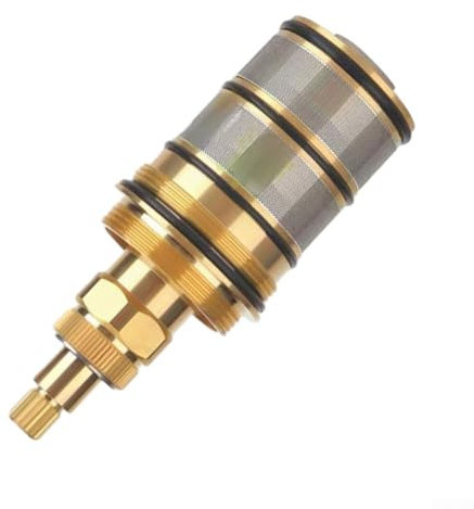 Thermostatic Cartridge, Bath Mixer Tap Shower Valve Bar Cartridge Kit, Brass Replacement Cartridge Kit