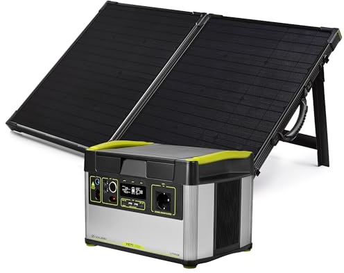 Goal Zero Yeti Tragbare Powerstation - Yeti 1500X mit 1516 Wattstunden Akkukapazität - Powerstation mit Solarpanel Boulder 100 - Wiederaufladbarer Solargenerator Camping Reisen Outdoor & Heimgebrauch
