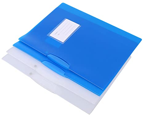 Tofficu 4stücke Teiliges Transparente Drehordner Mit Schiebestange Multifunktionale Report Portable-folder Leichte Schreibmappen Für Büro Und Schule Praktische Präsentations Fächermappen