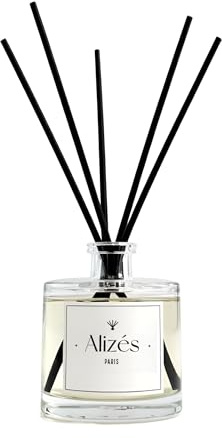 Diffuseur d'ambiance La Parisienne – 100ml – Ambre & Patchouli – Parfum Intense et raffiné, avec tiges – Alizés Paris