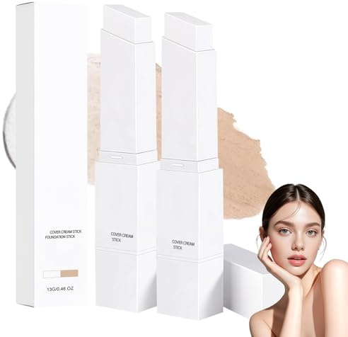 Clarea Paris,Clarea Fond De Teint 2-En-1 Avec Pinceau Intégré,Fond De Teint Clarea 2 En 1,Imperméabilisation Durable, Convient À Tous Les Types De Peau (Naturel)