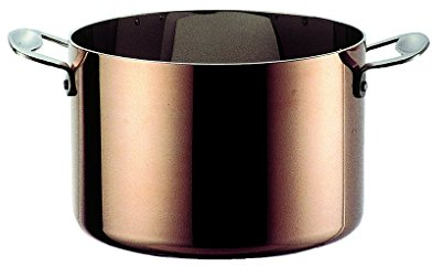 MEPRA Toscana Pentola, 20 cm, Trimetallo Acciaio Inossidabile 18/10, Alluminio e Rame, 4 Litri