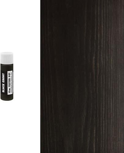 Littlefair's Wood Stain Water-Based - (Black Ebony) – Non-Toxic, Eco-Friendly & Quick Drying - Easy-to-Apply, Concentrated Formula for All Wood Types – 15ml Tester Pot