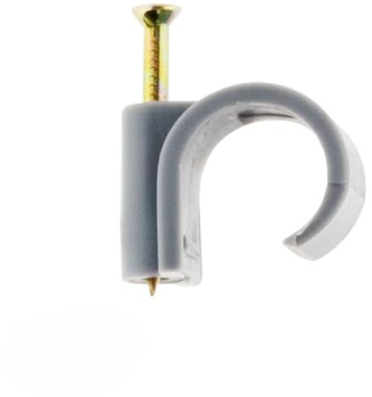 Zenitech - Lot de 15 attaches plastiques Ø16mm - Gris