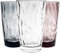 Bormioli Rocco Bicchiere Highball per Long Drink - in Vetro con Trama Effetto Diamante - Colori Assortiti - 470 ml - 6 Pezzi