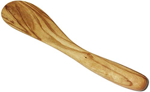 KeboLiv Buttermesser Olivenholz, ca. 18 cm, wunderschöne Maserung, stilvoll und hochwertig, jedes Stück ist handgefertigt und damit EIN Unikat!