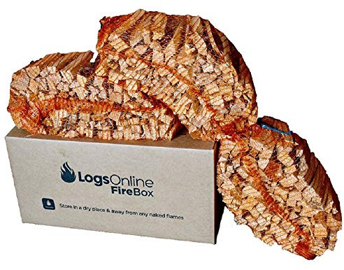 12 KG Kiln Dried Kindling WoodSticks (3 x Net Bags with Cardboard Box Storage) Perfect for Starting Open Fires, Charcoal, Wood Burning Stoves, BBQ's, Log Burners, Camp Fires, Fire Pits and Pizza Oven