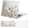 MOSISO Cover Compatibile con MacBook Pro 14 Pollici 2025 2024 2023 2022 2021 M4 M3 M2 M1 A3112 A3185 A3401 A2918 A2992 A2779 A2442,Fiori Giardino Custodia&Copritastiera&Proteggi Schermo,Transparent
