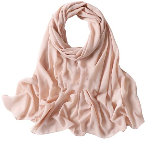 Sciarpa Elegante Chiffon Stola Donna Foulard Leggero 175*70cm Tinta Unita Morbida per Abiti da Sera, Matrimoni, Feste, Spiaggia