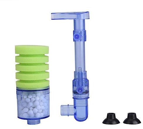 ROMISBABA Super Pneumatic Biochemical Wall-mounted Filter for Fish Tanks Sponge Aquarium Water Filtration Easy Assembly