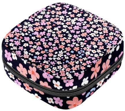 RODAILYCAY Bolsa de almacenamiento para sanitarios, soporte para almohadillas de lactancia, bolsa con cremallera para el período menstrual, organizador de tampones de almohadilla menstrual femenina