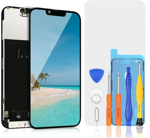bokman Display für iPhone 13 Pro Max, 6,7 Zoll (16,7 cm), FHD-Anzeige und Ersatz des Touchscreens (Face ID, True Tone programmierbar)